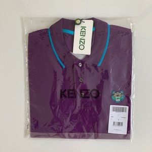 New w Tags Kenzo K-Fit Tiger Crest Polo Shirt